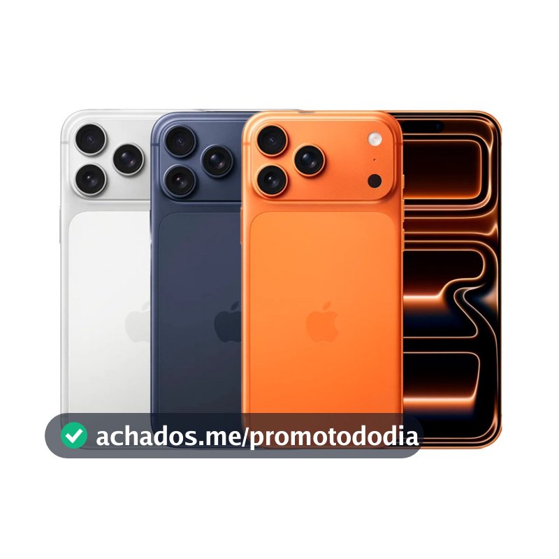 Celular Apple iPhone 17 Pro Max 256GB Câmera Tripla Fusion de 48MP Tela 6.9" Super Retina XDR 5G NFC