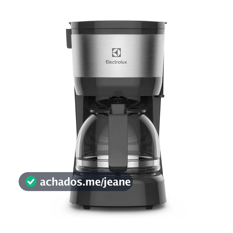 Cafeteira Elétrica Electrolux 15 Xícaras Efficient com Filtro Permanente Removível Cor Inox Preta (ECM10)