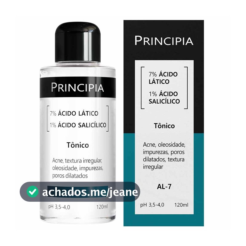 Tônico Principia 7% Ácido Lático + 1% Ácido Salicílico - AL-7
