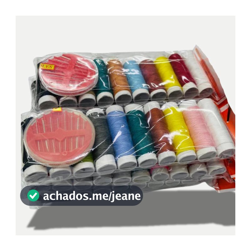 Kit Costura Básico 10 Linhas + 10 Agulhas – Para Consertos do Dia a Dia