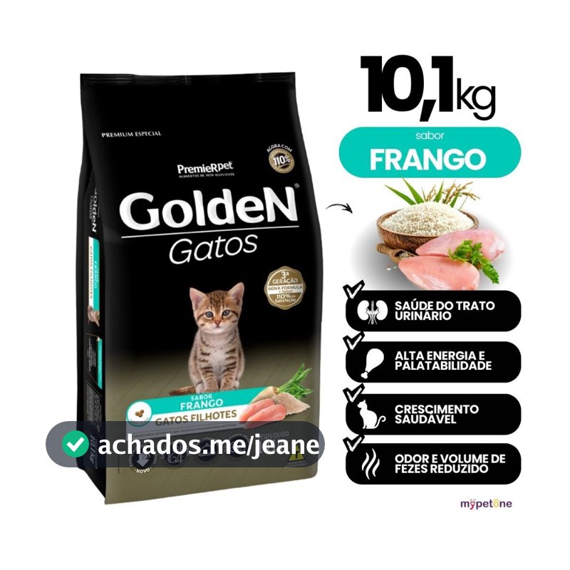 Ração Golden Fórmula Gatos Filhotes Sabor Frango 10,1kg