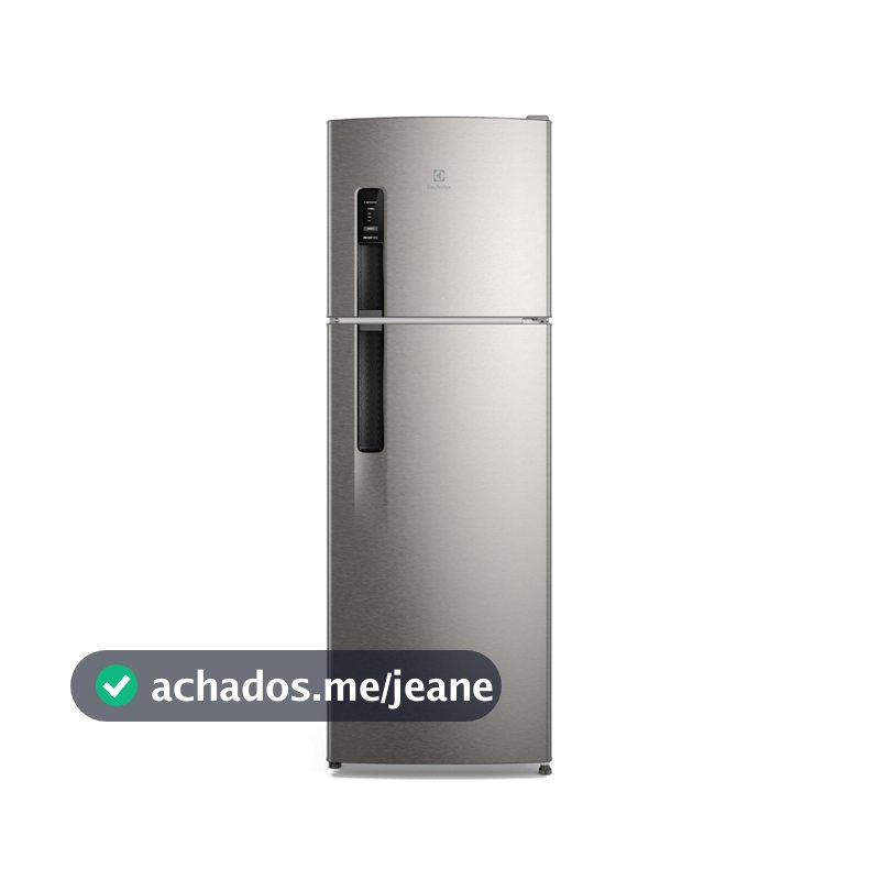 Geladeira Electrolux Frost Free 380l Autosense Inverter Duplex If41s Inox Look
