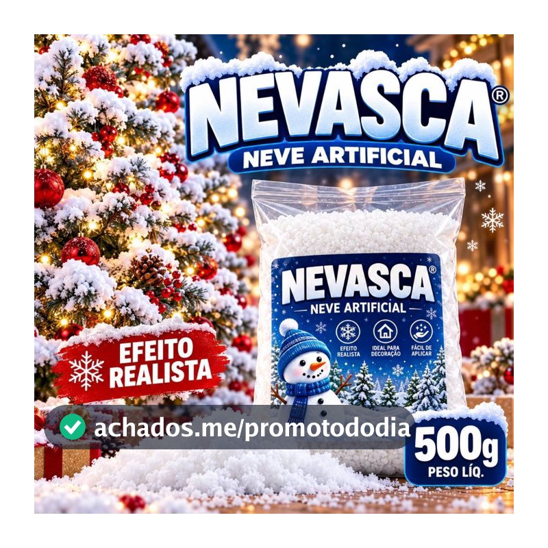 Neve Artificial Neve Falsa 500 GRAMAS
