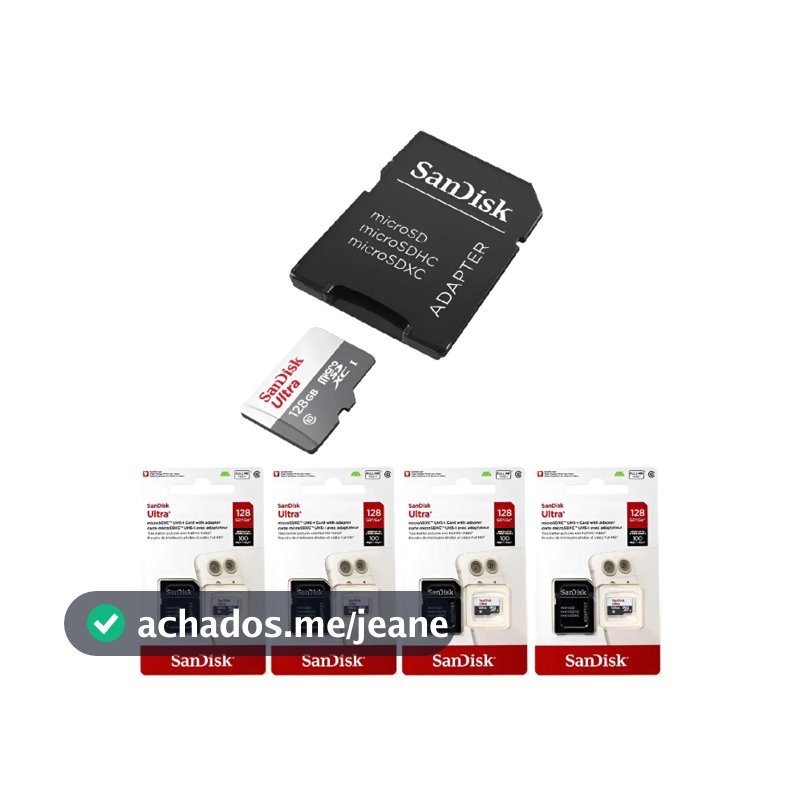 Cartão de Memória Sandisk 100% original Classe 10 Micro sd Ultra 32gb 64gb 128gb 100mb/s camera