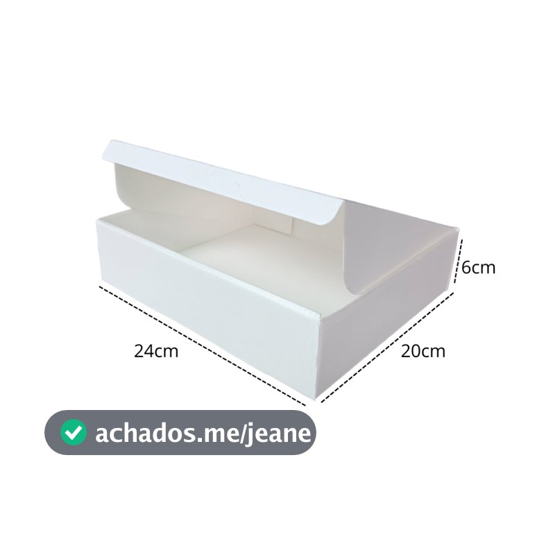 10 Caixas De Papelão 24x20x6 Montável Agendas Livros Salgados e Doces