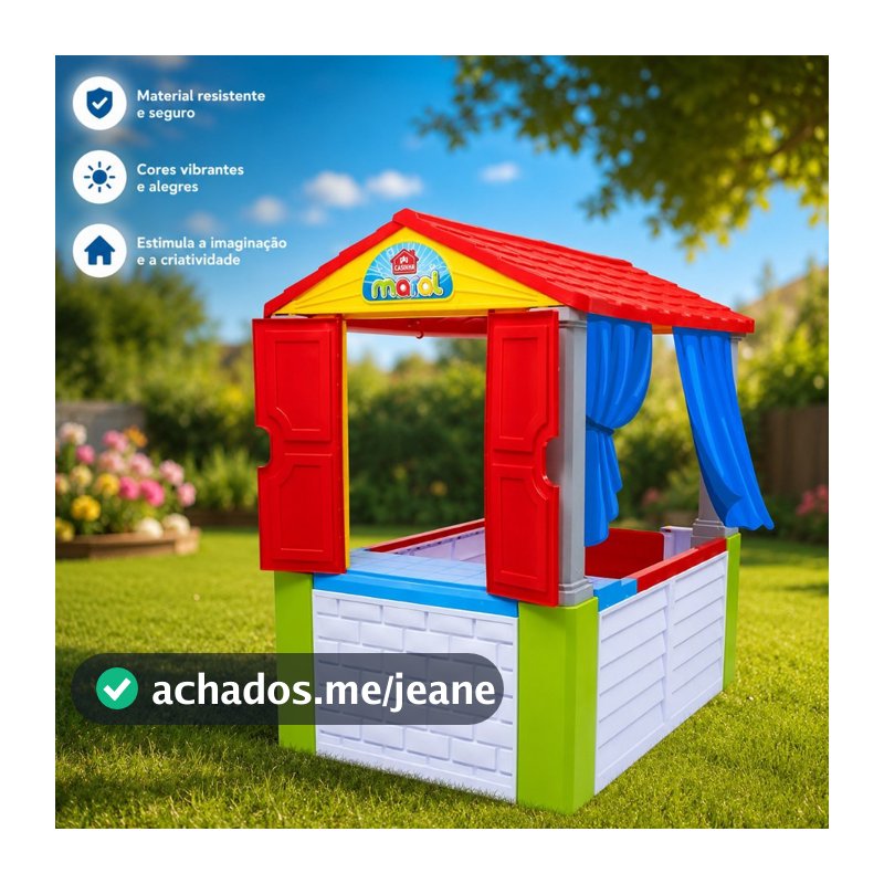 Casinha Infantil Brinquedo Playhouse Criança Recreação Jardim Segurança