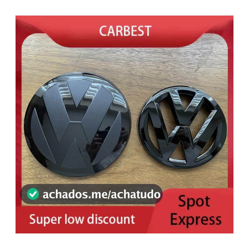 Logos Carro Conjunto Emblema Preto Dianteiro & Traseiro Para VOLKSWAGEN GOLF Peças MK7.5