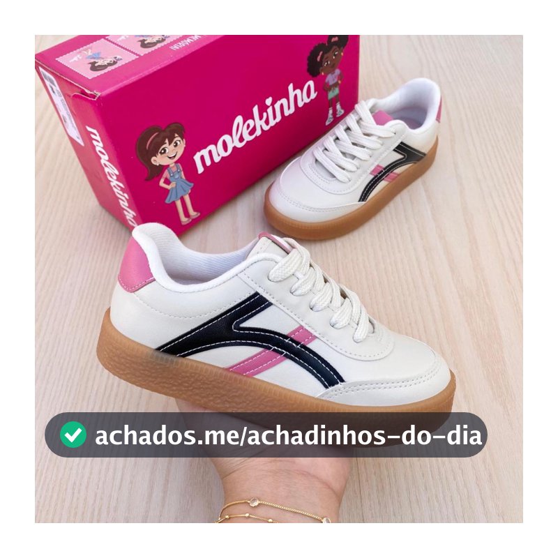 Tênis Sapato Infantil Molekinha Casual Confortável Estilo Lançamento Escola Dia Das Crianças