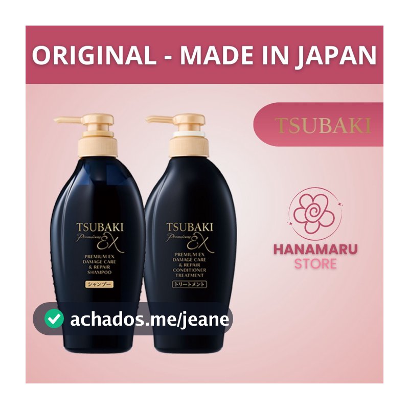 Shampoo Condicionador Shiseido Tsubaki Premium EX Damage Care & Repair direto do japao
