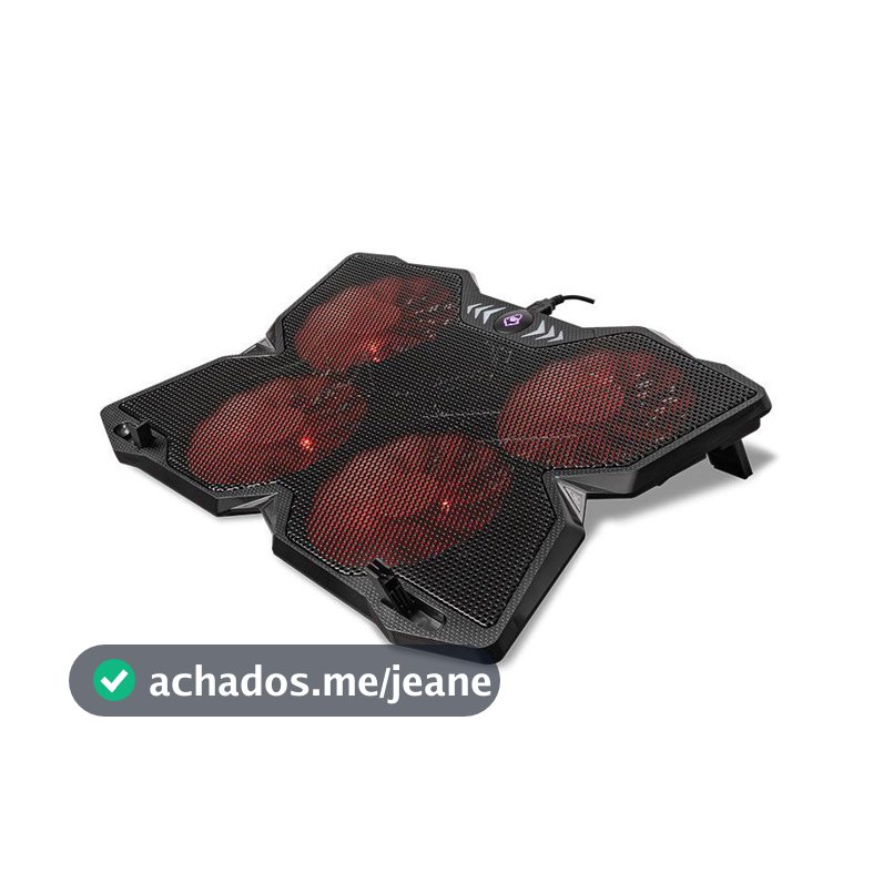 Suporte Base Refrigerada Para Notebook Mancer Amnon, RGB, Ate 17 Pol, Preto, MCR-AMNO-BL01