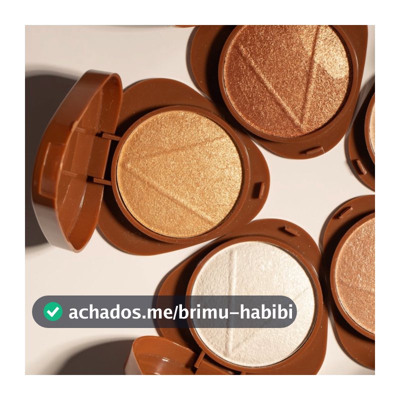 Iluminador Compacto Acetinado Baked Glass By Ruby Rose Maquiagem Rosto Brilho