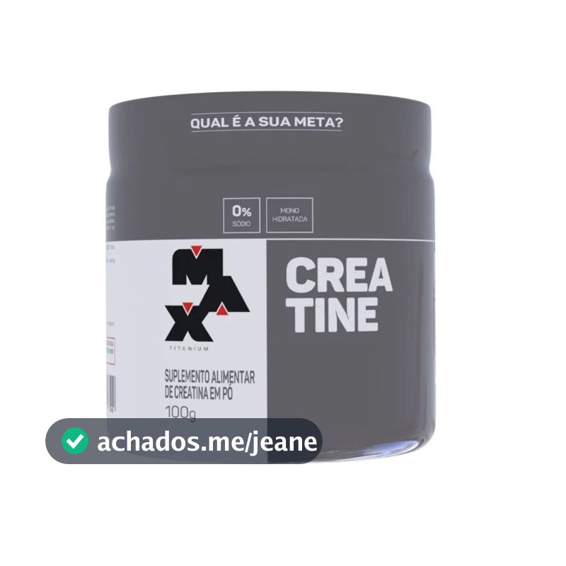 Creatina Monohidratada 100g - Max Titanium