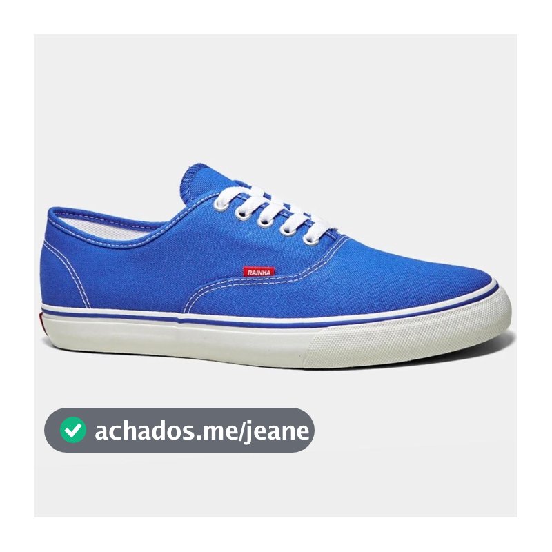 Tênis Rainha Mont Car V - Azul e Branco