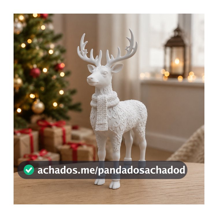 Mini Rena Natalina 12cm Decorativa Enfeite de Natal