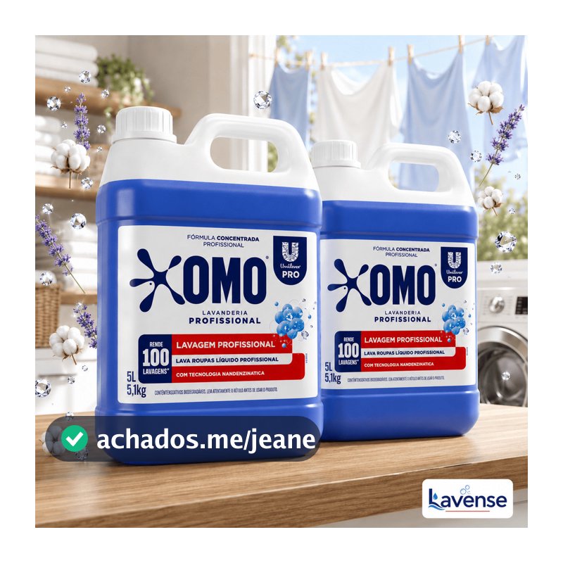 Lava Roupas 5L Concentrado Remove Manchas Roupa Branca Colorida 100 Lavagens 1un ou Kit 2