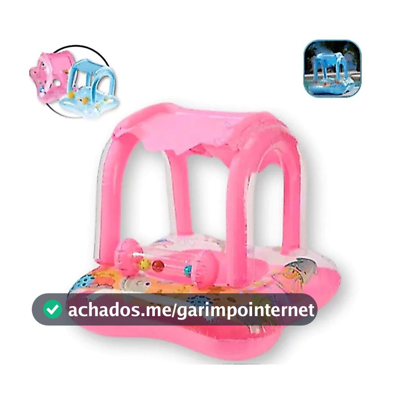 Boia bote fralda bebê com cobertura infantil e proteção