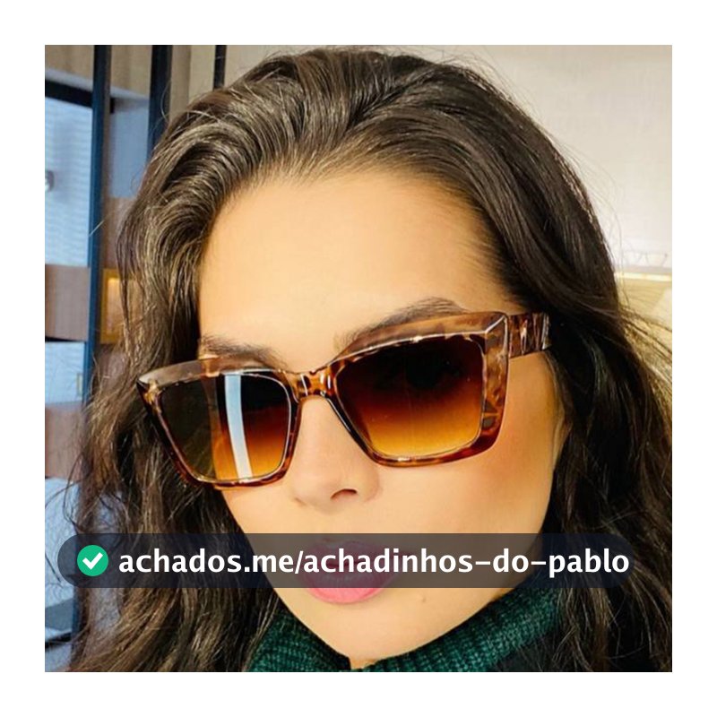 Óculos de Sol Feminino Moderno Blogueira Novidade Várias Cores