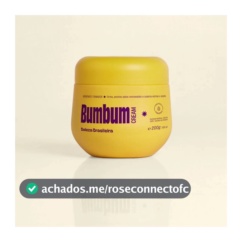 Bumbum Cream 200g Creme Tratamento Redutor de Celulite Estrias Hidratante Corporal Ação Termogênica