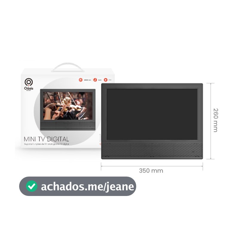 Tv Portátil Digital 14 Polegadas Led Hd Usb Hdmi Sd Monitor