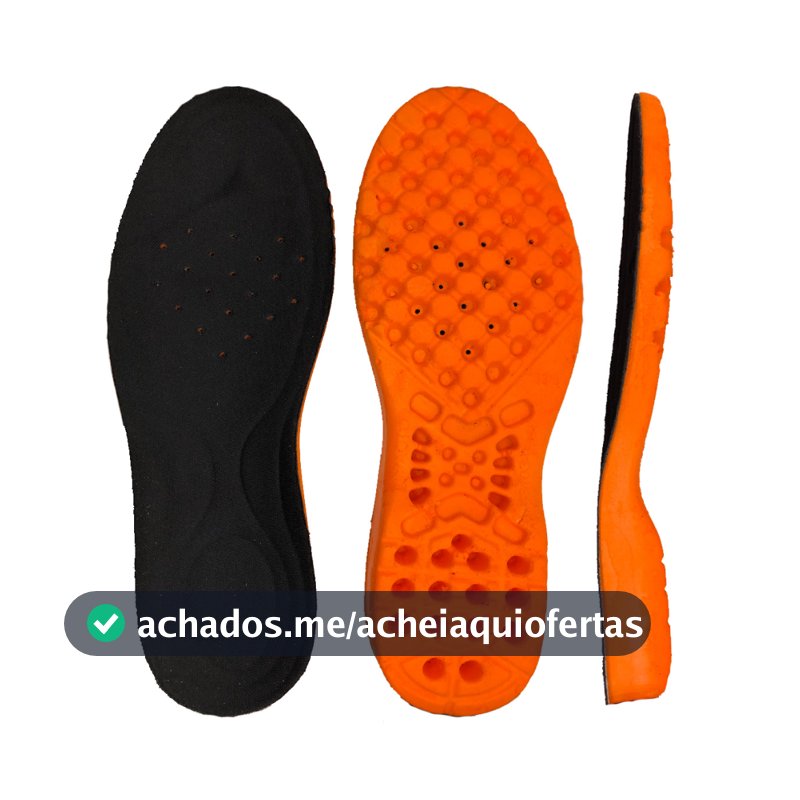 Palmilha de Gel para Coturno Bota Adventure Ortopédica em Gel Anatômica Anti Impacto Confortável