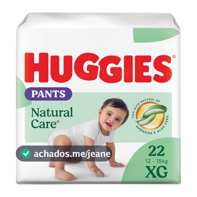 Fralda Infantil Huggies Natural Care Roupinha XG Com 22 Unidades