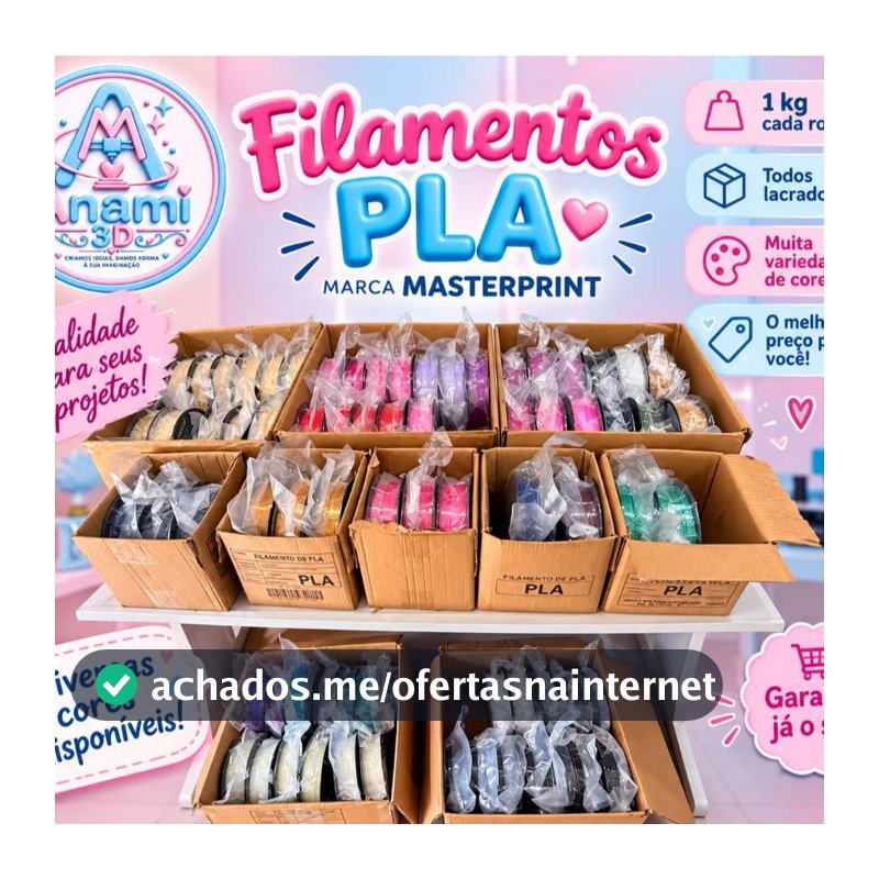 Filamento para impressora 3D PLA MASTER PRINT 1KG 1.75MM