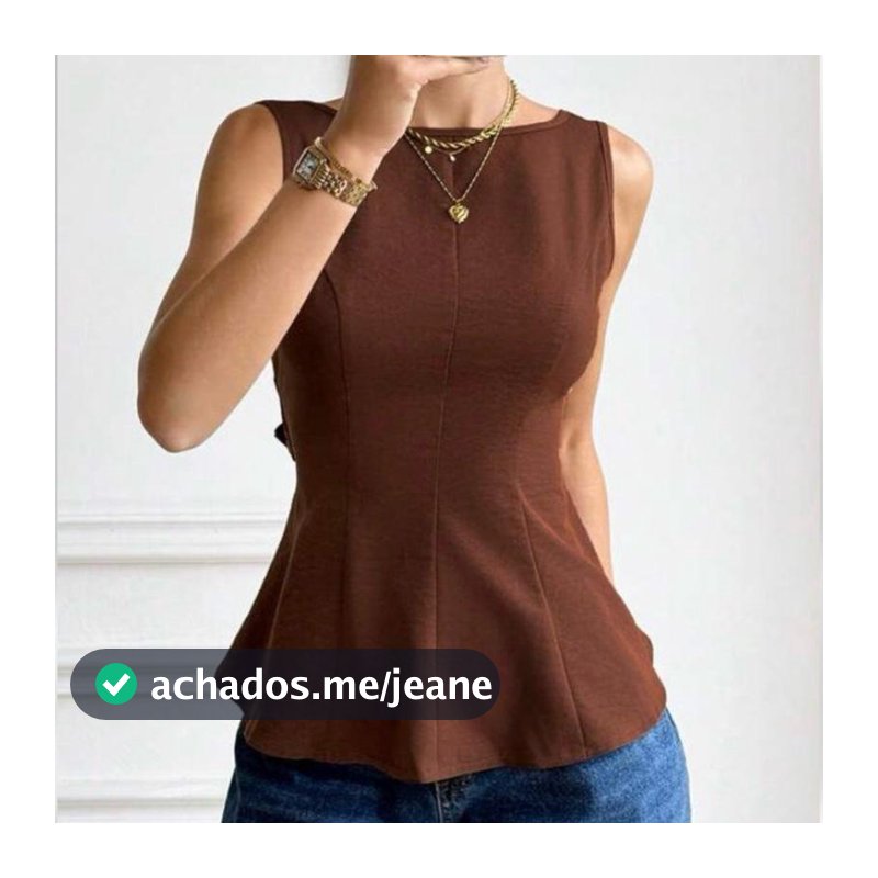 Blusa Bata Helena Sem Mangas com Design Elegante e Confortável para Estilo Diário Moda feminina Verão 2026