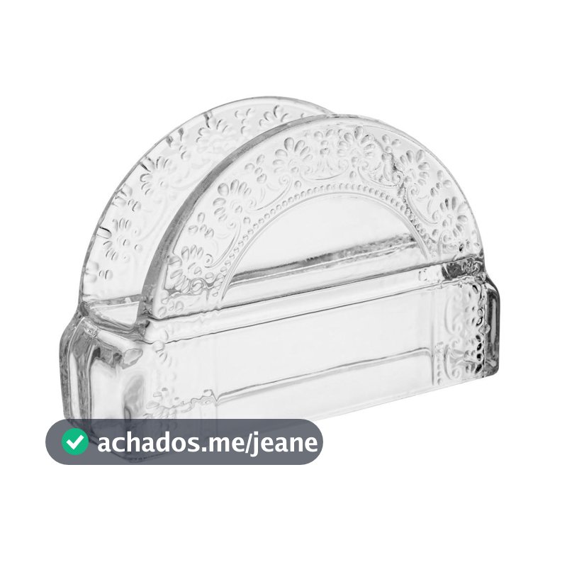 Porta Guardanapos Mauve 12,5cm Cristal Wolff para Mesa Posta Guardanapos Decoração Organização Elegante Casa Jantar Útil