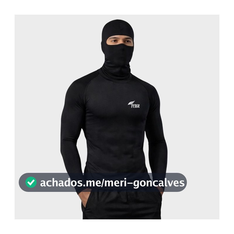 Kit Camisa Térmica com Balaclava Proteção UV 50+