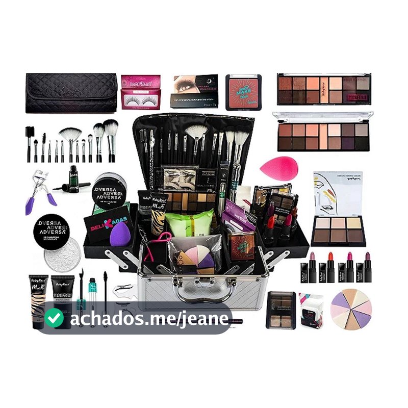 Kit Maquiagem Básico Completo Com Pinceis Para o Dia a Dia