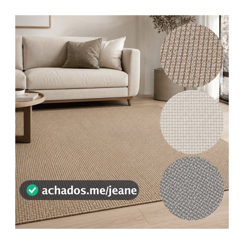 Tapete Antiderrapante Sala Quarto Grande Algodão Boho Listrado Moderno Minimalista Vários Tamanhos