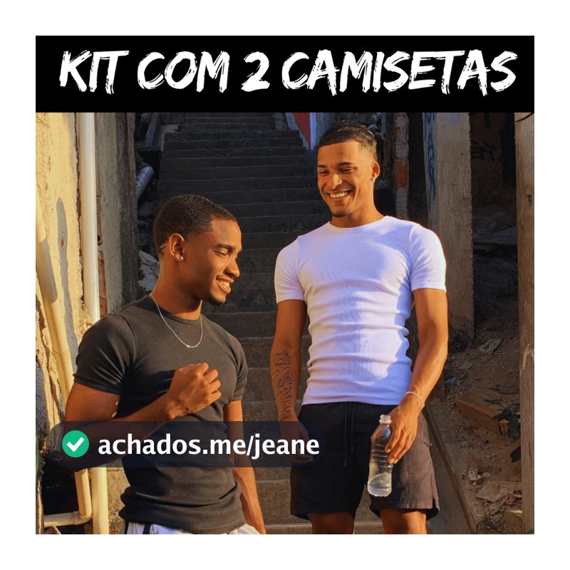 Kit 2 Camisetas Canelada Ótima Qualidade
