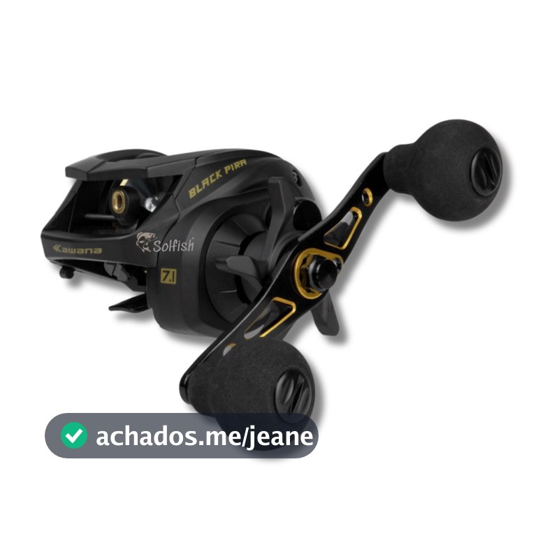 Carretilha Black Pira 400 BG 11 Rolamentos Drag 18kg Para Pesqueiro em Carbono Promoção