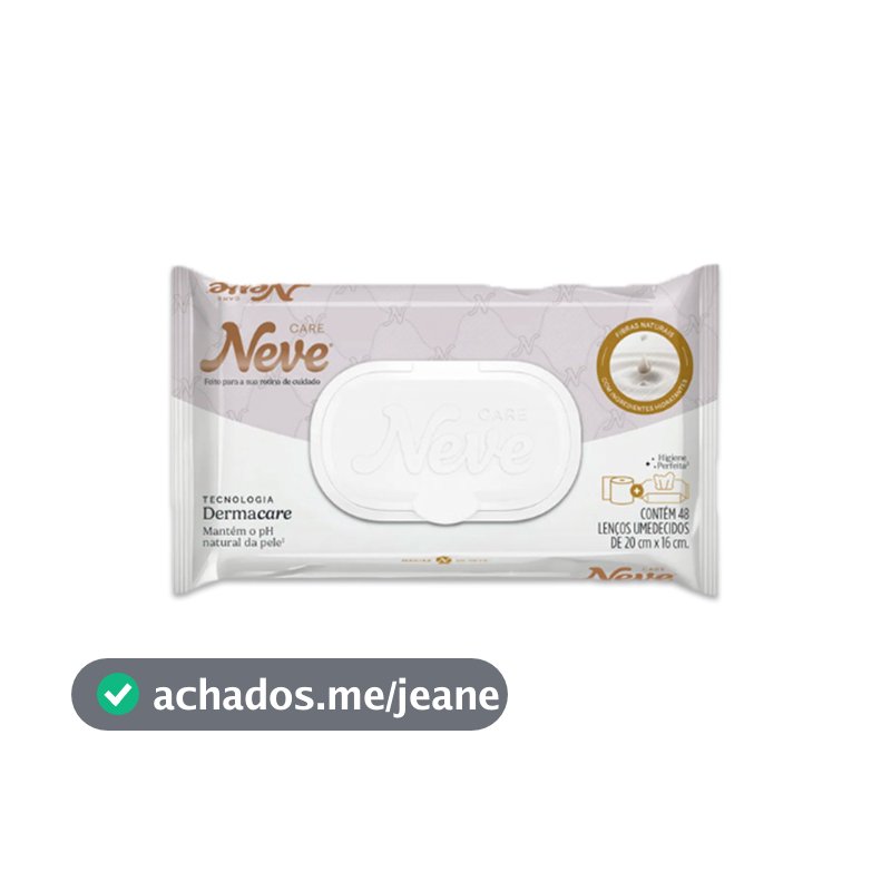 Lenços Umedecidos Care 48 Unidades Neve