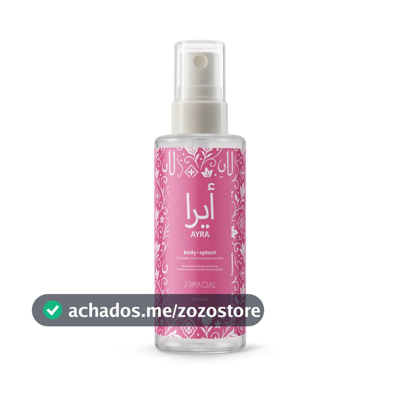 BODY SPLASH FEMININO ARABE AYRA 100ML - PRIMACIAL PERFUME FLORAL