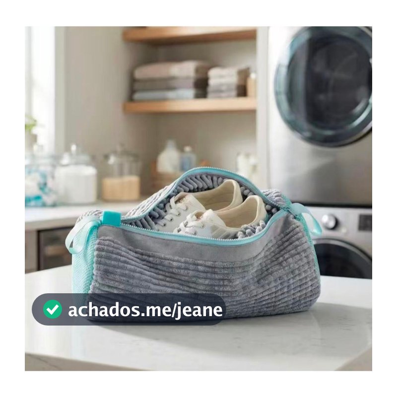 Saco para Lavar Sapatos em Malha, Proteção Anti-Deformação para Lavanderia e Viagem