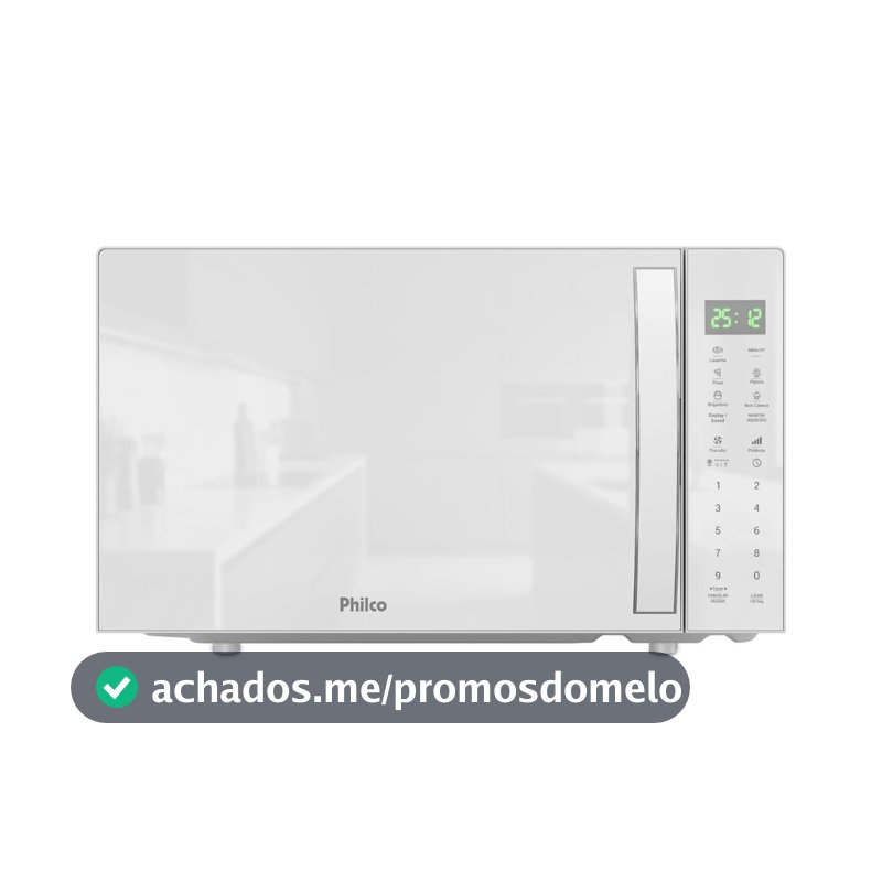 Micro-ondas Philco 28l Pmo31b Limpa Fácil Branco
