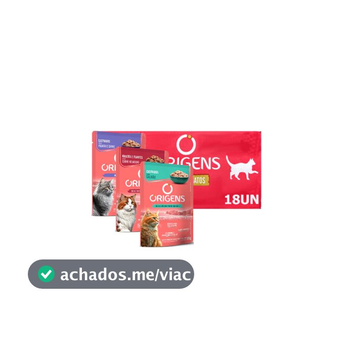 Origens Sachê Gato 85g Caixa Com 18 Unidades