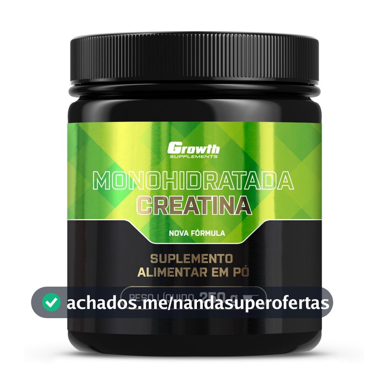 Creatina Monohidratada - Growth Supplements - Sem sabor em pó