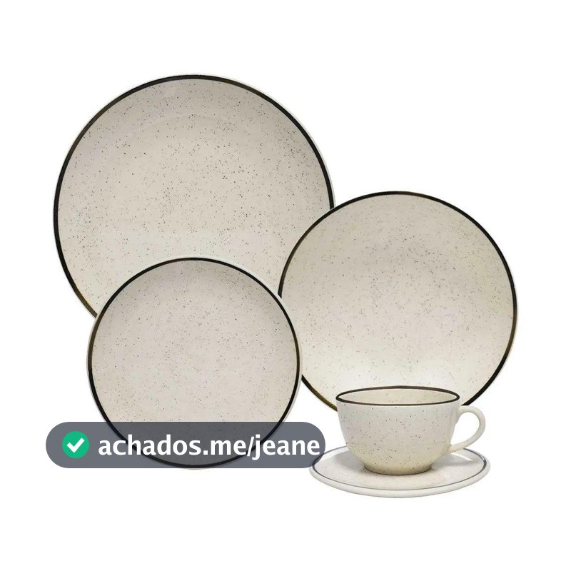 Aparelho De Jantar 20 Peças Unni Brisa Oxford