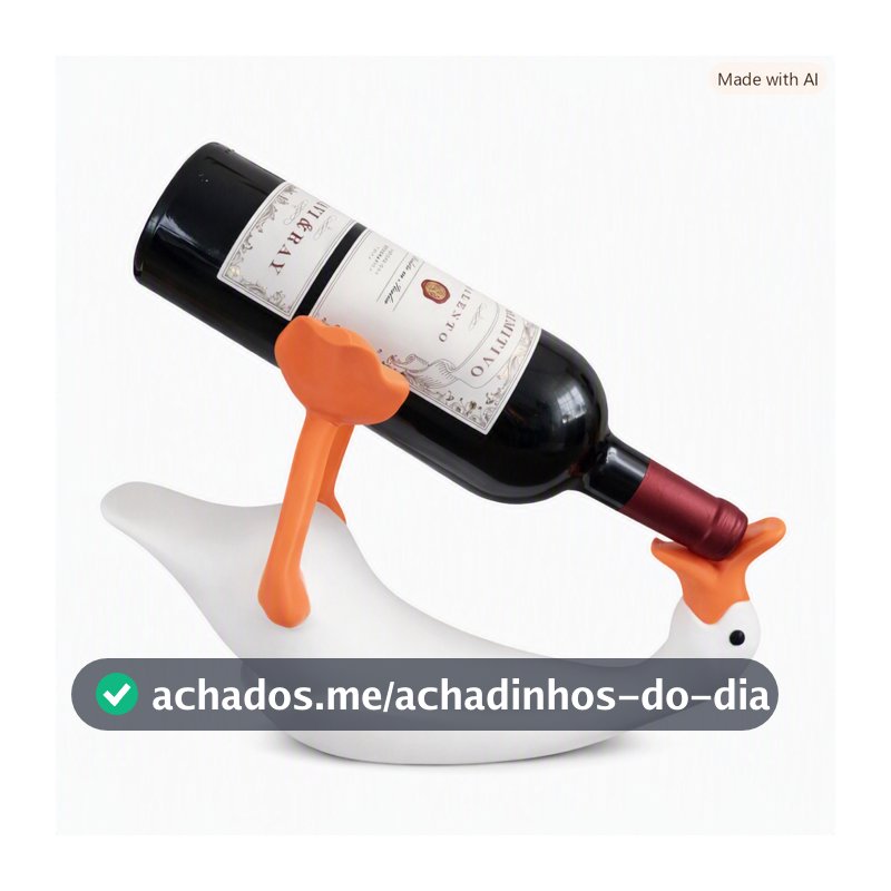 Suporte de Garrafa de Vinho Cisne – Decorativo e Criativo para presentes criativos de cozinha