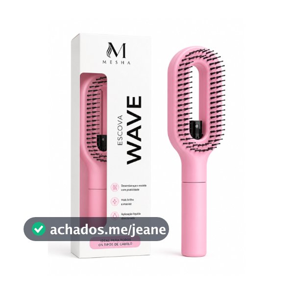 LANÇAMENTO Escova com Spray Embutido WAVE Mesha Penteado Alinhado Anti Frizz com Borrifador Prática