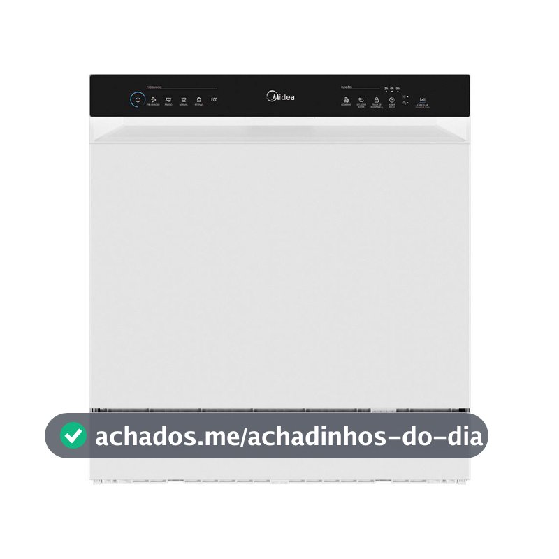 Lava-louças Midea 8 Serviços Touch Plus Branco 220V (MDWTF08W2)