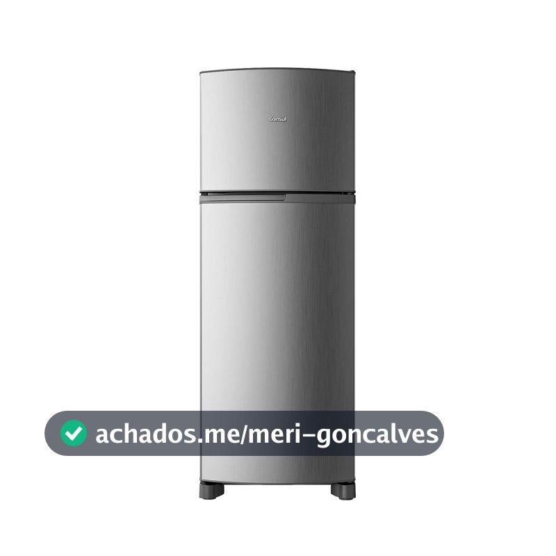 Geladeira Frost Free Duplex 333 Litros Cor Inox Consul - CRM40MK