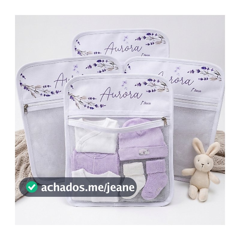 Saquinhos Maternidade Personalizado com Nome Bebê Organizador Saída Maternidade
