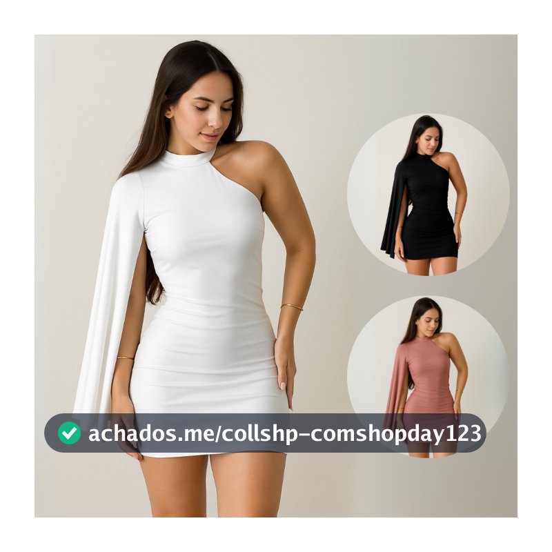 Vestido Feminino Nula Manga Moda Gringa Paty Show suplex premium vestido de festa