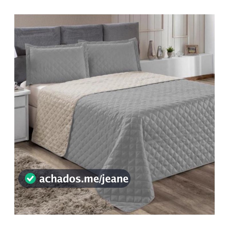 kit Colcha Cobre Leito Casal Queen 2,40x2,60 Dupla Face