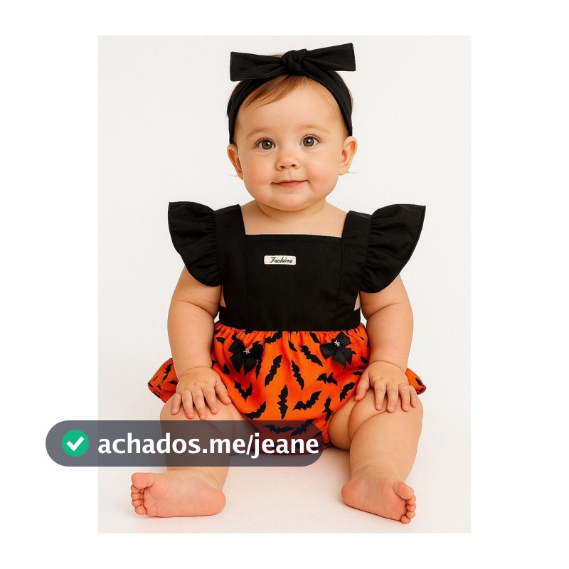 BODY ROMPER HALLOWEEN ABÓBORA BEBÊ TEMÁTICO FESTAS
