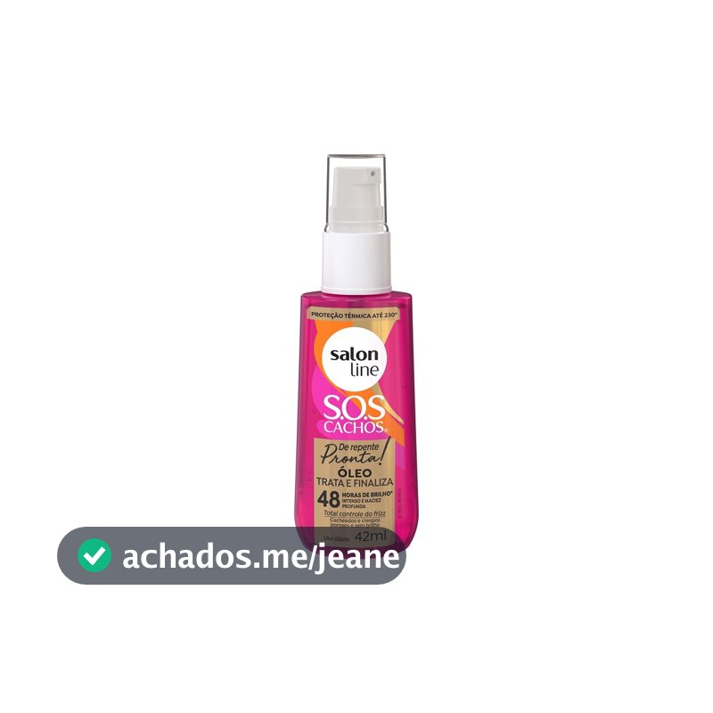 Óleo Trata e Finaliza SOS Cachos De Repente Pronta 42ml