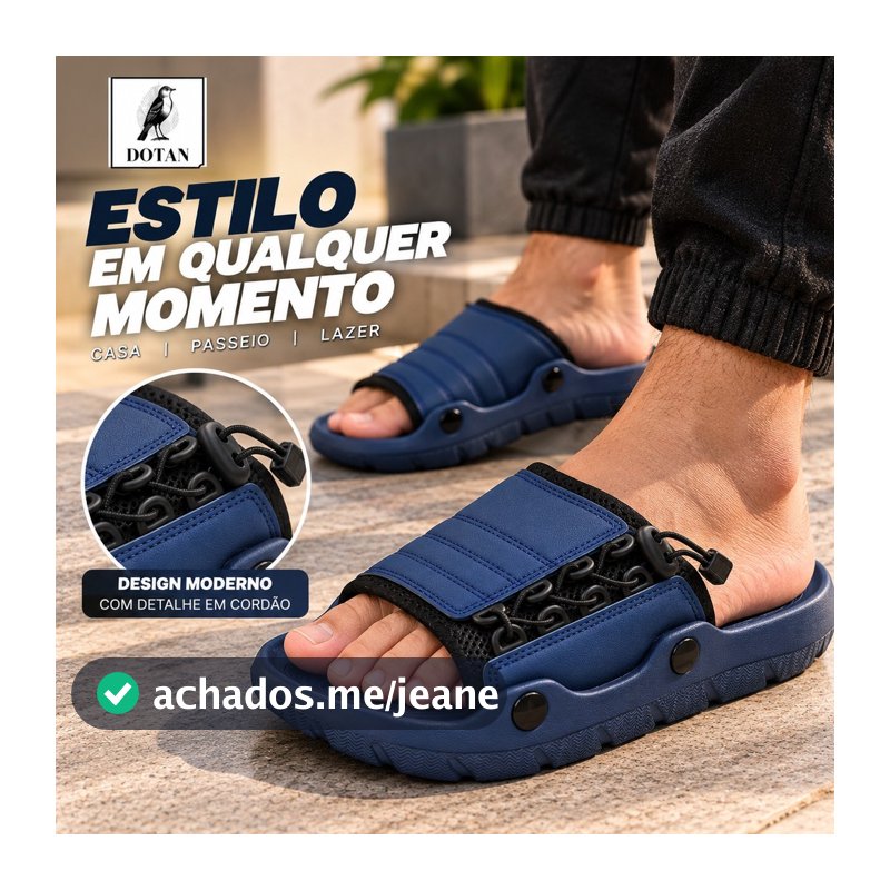 Chinelo Masculino Slide Nuvem Anatômico Antiderrapante Confortável Lançamento Tendência Macio e Confortável